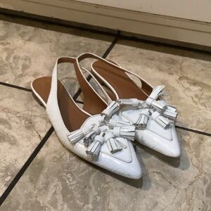Polo by Ralph Lauren White Slingback Flats